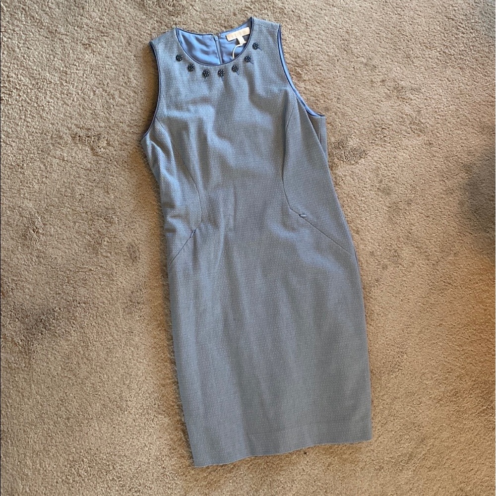 NWT Etcetera Blue Tea Length Dress